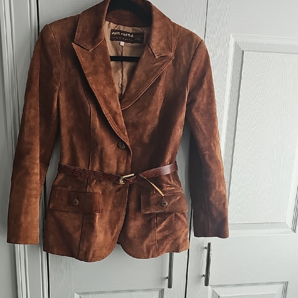 Brown Suede Women's Jacket